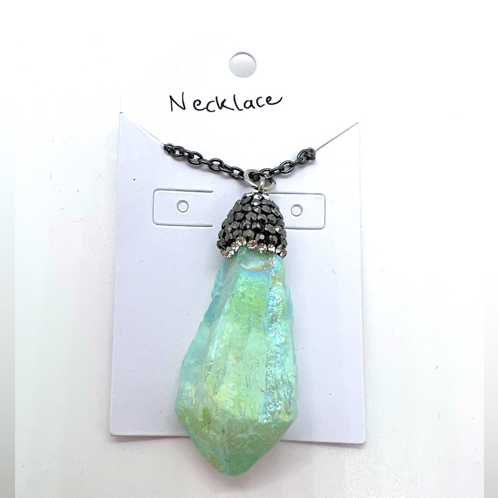 Stone necklace with 16 inch chain